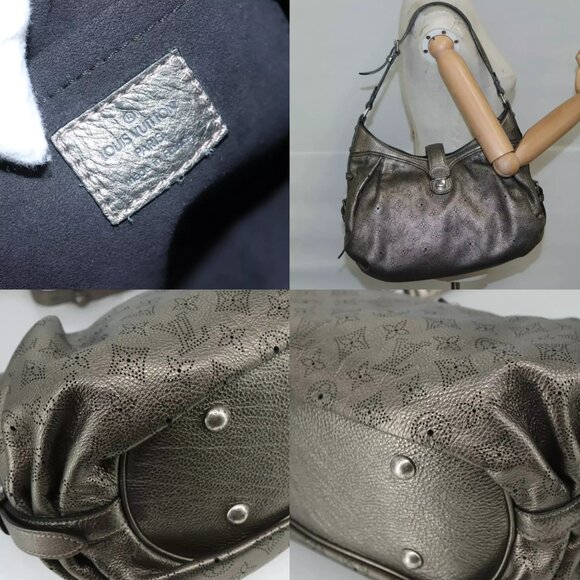 LOUIS VUITTON Monogram Mahina XS Shoulder Bag Bronze M95717 LV Auth yk16691 - Picture 16 of 16